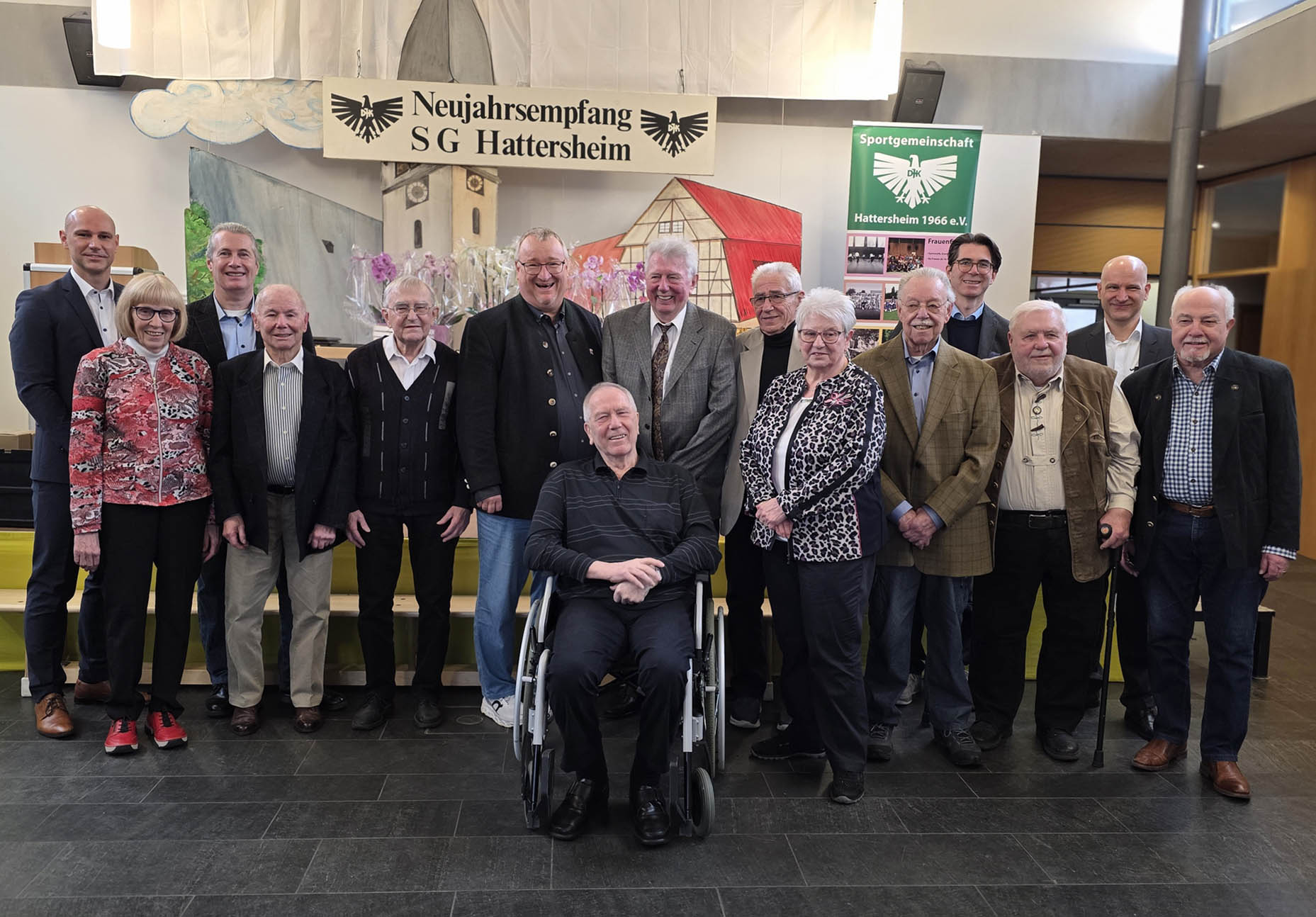 Ehrung der Gründungsmitglieder für 60-jährige Mitgliedschaft und der Mitglieder für 50-jährige Vereinstreue